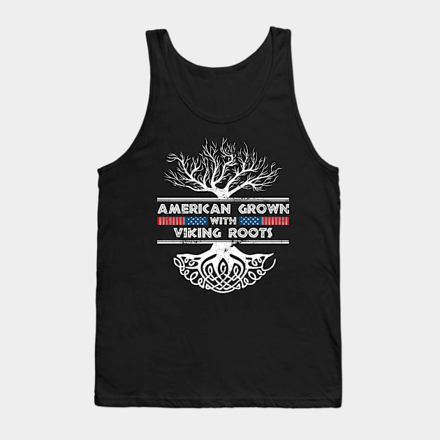 American Grown With Viking Roots Scandinavian Tank Top by shirtsyoulike